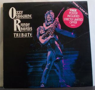 Ozzy Osbourne / Randy Rhoads Tribute Uk 2 - Lp,  Poster - Black Sabbath