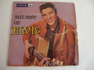 Elvis Presley 10 " Lp The Best Of Elvis (hmv Dlp 1159,  Uk)