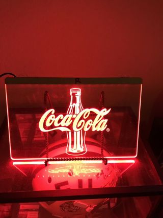 7 - 1/2”x11” Neon Style Led Light - Coca Cola