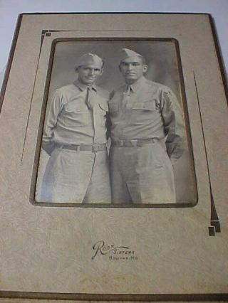 Vintage World War Ii Photo Of Two Soldiers