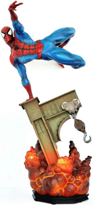 Spider - Man Sideshow Exclusive Premium Format Statue Marvel Avengers Minty