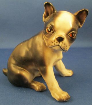 Antique Porcelain French Bulldog Figurine