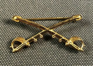 Ww2 Us Army Cavalry Officer Collar Insignia Pin Nh Pb 862d