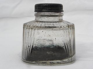 Vintage Parker Quink 2 oz.  Glass Ink Bottle 2