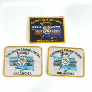Cheyenne & Arapaho Tribal Security Of Oklahoma Patch (3 Patches)