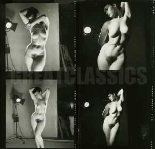 Bettie Page 1951 Early Unpublished Iconic Contact Sheet Photograph Peter Basch