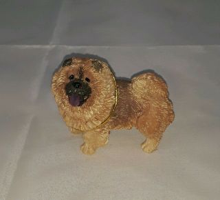Chow Chow Dog Figurine Resin Standing Puppy Dogs Small