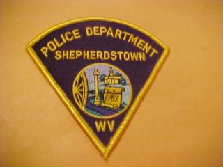 Shepherdstown West Virginia Police Patch Shoulder Size