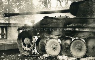 Org Wwii Photo: Ko’d German Panther Tank,  Burning French Press