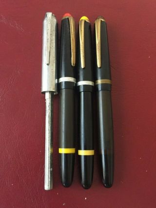 3 Vintage Koh - I - Noor Rapidograph Technical Pens Various Sizes,  Duo Fast Stapler