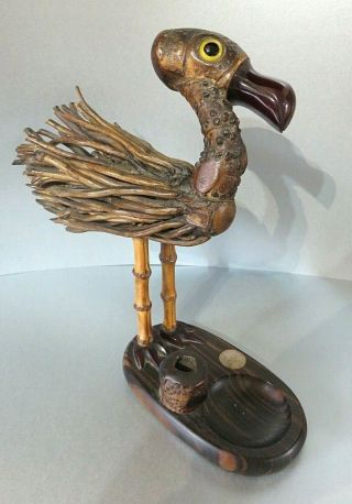 Large Vintage Art Deco Dunhill Yz Nut Bird Match Striker Faturan Beak & Feet