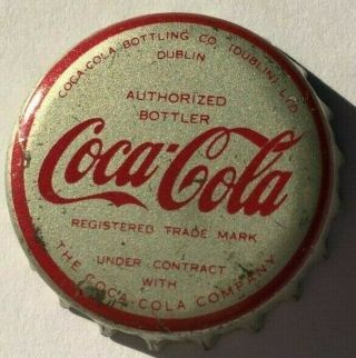 Coca - Cola Soda Bottle Cap; Coca - Cola Dublin,  Ltd. ,  Dublin,  Ont,  Canada Cork