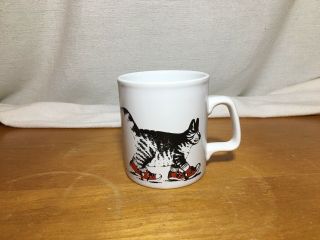 Kiln Craft B Kliban Cat With Red Sneakers Coffee Mug/cup