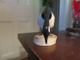 vintage hand carved and painted wood goose signed E.  G.  Nickerson Nova Scotia 2