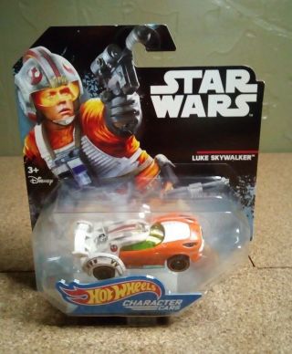 Hot Wheels Star Wars Character Cars Luke Skywalker 1:64 Scale Diecast