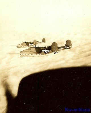 Org.  Photo: Aerial View Of Us Navy Pv - 1 Patrol Bombers On Patrol Over Pacific