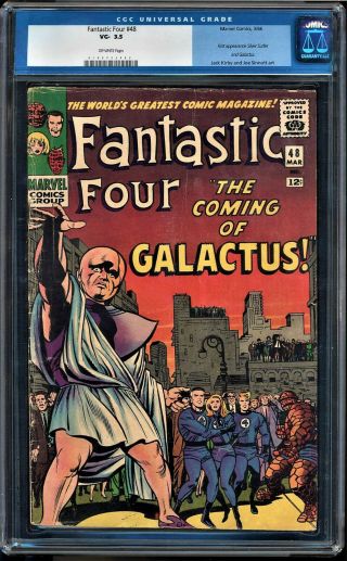 Fantastic Four 48 Cgc 3.  5 1st Appearance Of Silver Surfer & Galactus 100732003