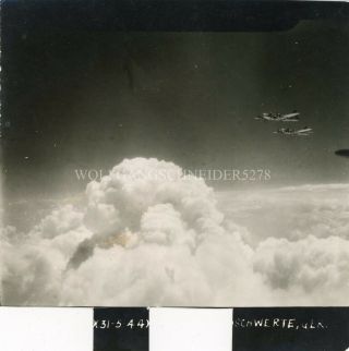 Org Wwii Photo: Us B - 17’s En Route To Target,  Eto