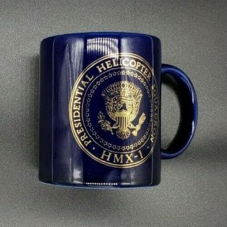 Marine One Presidential Helicopter Squadron Hmx - 1 Mug Blue & Gold (mb3 - 06)