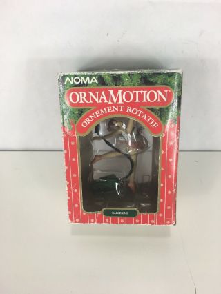 Noma Ornamotion Collectable Rotating Ballerina Christmas Ornament 1989