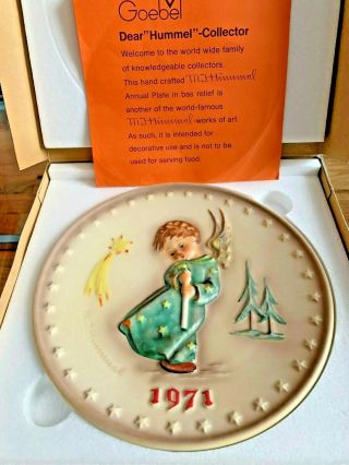 M.  J.  Hummel Goebel 1st Annual Collector Plate - 1971 West Germany In The Box