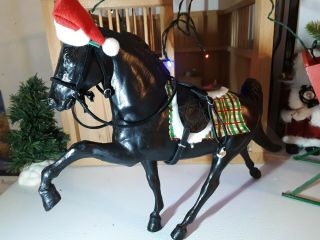 Custom Handmade Saddle Set For Breyer Model Horse Christmas Theme Cutback Style