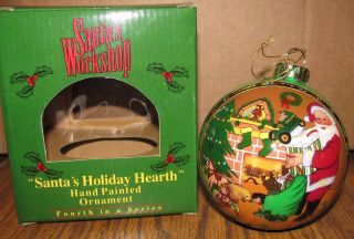 John Deere Toy Tractor 2002 Christmas Ornament Santas Holiday Hearth 4th Series