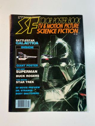 Sf Color Poster Book 2,  1978,  Battlestar Galactica Giant Poster,