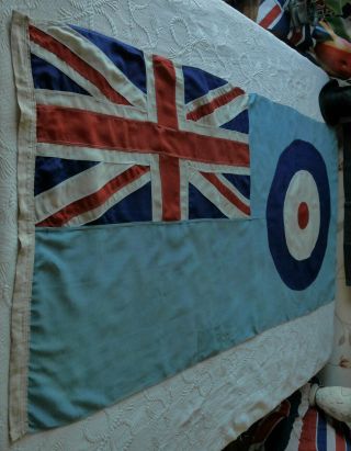 Ww2 Era Raf Royal Air Force Ensign British Vintage Union Jack Flag Old