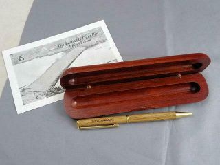 Wood Wooden Edwards Dam Ballpoint Pen In Wood Box Maine Heritage Products