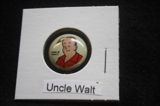 Uncle Walt - Pep Premium Pinback Button - Kellogg 