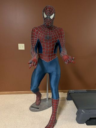 2002 LIMITED EDITION LIFE - SIZE SPIDERMAN No 683 MOVIE STATUE BLOCKBUSTER DISPLAY 3