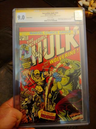 The Incredible Hulk 181 Cgc Ss 9.  0 German Edition Signed By Stan Lee And Herb T