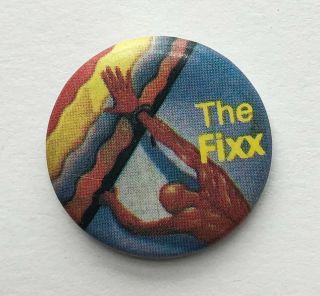 Vintage 1983 The Fixx Reach The Beach Pinback Button Pin Badge 80 