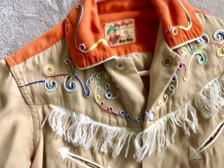 Vintage Rob Roy 1950s Roy Rogers Western Cowboy Shirt Boy Size 10 Vg Halloween