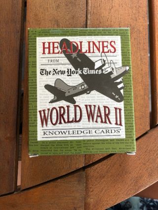 World War 2 Knowledge Cards From The York Times.