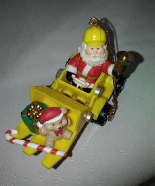 Vintage Westmar 1998 Santa On A Tractor Christmas Ornament 14