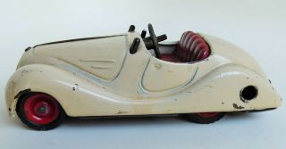 Schuco Akustico 2002 Tin Sport Car Mechanical Toy 1940 