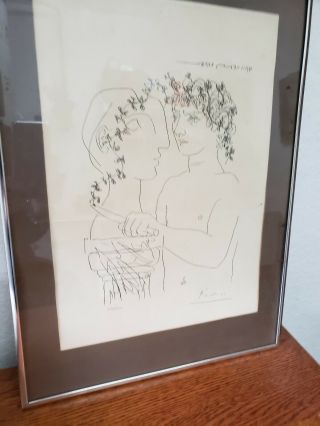Pablo Picasso Lithograph Hand Signed And Numbered Framed Print