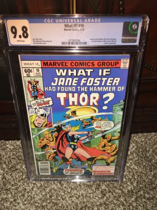 What If? 10 Cgc 9.  8 White Pages 1st Jane Foster As Thor,  Love And Thunder Movie