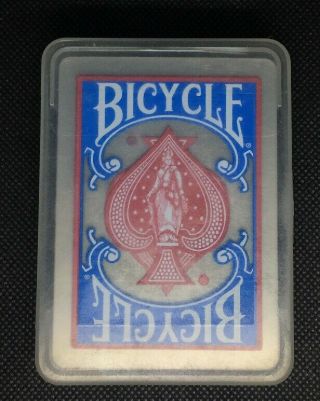 Bicycle Clear Plastic Playing Cards,  Goddess Of Liberty Ace Of Spades Waterproof