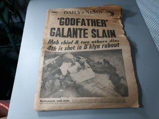 Daily News York July 13 1979 Godfather Galante Slain 60pgs Read