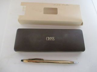 Vintage Cross Mechanical Pencil 1/20 10k Gold Filled Goodyear Blood Donor