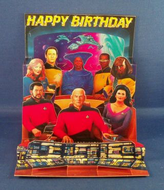 Star Trek The Next Generation 3d Birthday Card