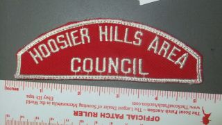 Boy Scout Hoosier Hills Area Council Rws In Full Strip 4404ii