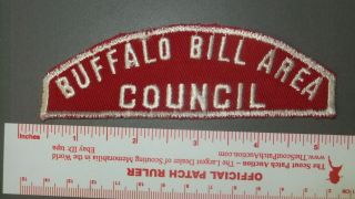 Boy Scout Buffalo Bill Area Council Rws Ia Full Strip 4810ii