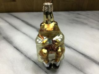 Mr Jeremy Hand Blown Glass Christmas Ornament From Peter Rabbit Beatrix Potter