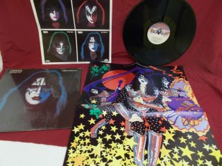 KISS Ace Frehley Solo LP Casablanca NBLP 7121 Sleeve,  Fold Out Poster 1978 2
