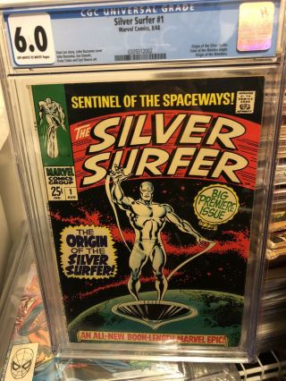 Silver Surfer 1 Cgc 6.  0 1968 - Origin Silver Surfer - Stan Lee Story