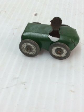 Early Tin Penny Toy Race Car 1.  5 Inches 2